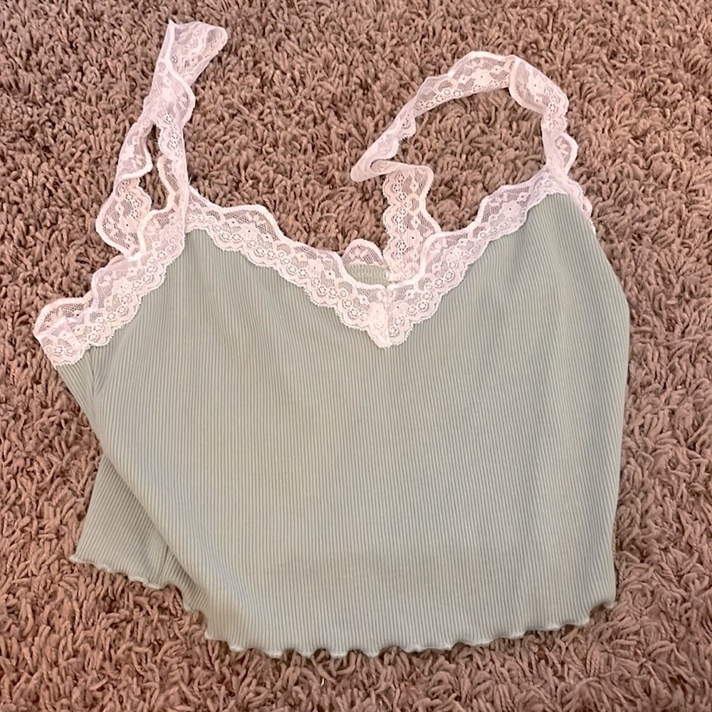 Green tank top